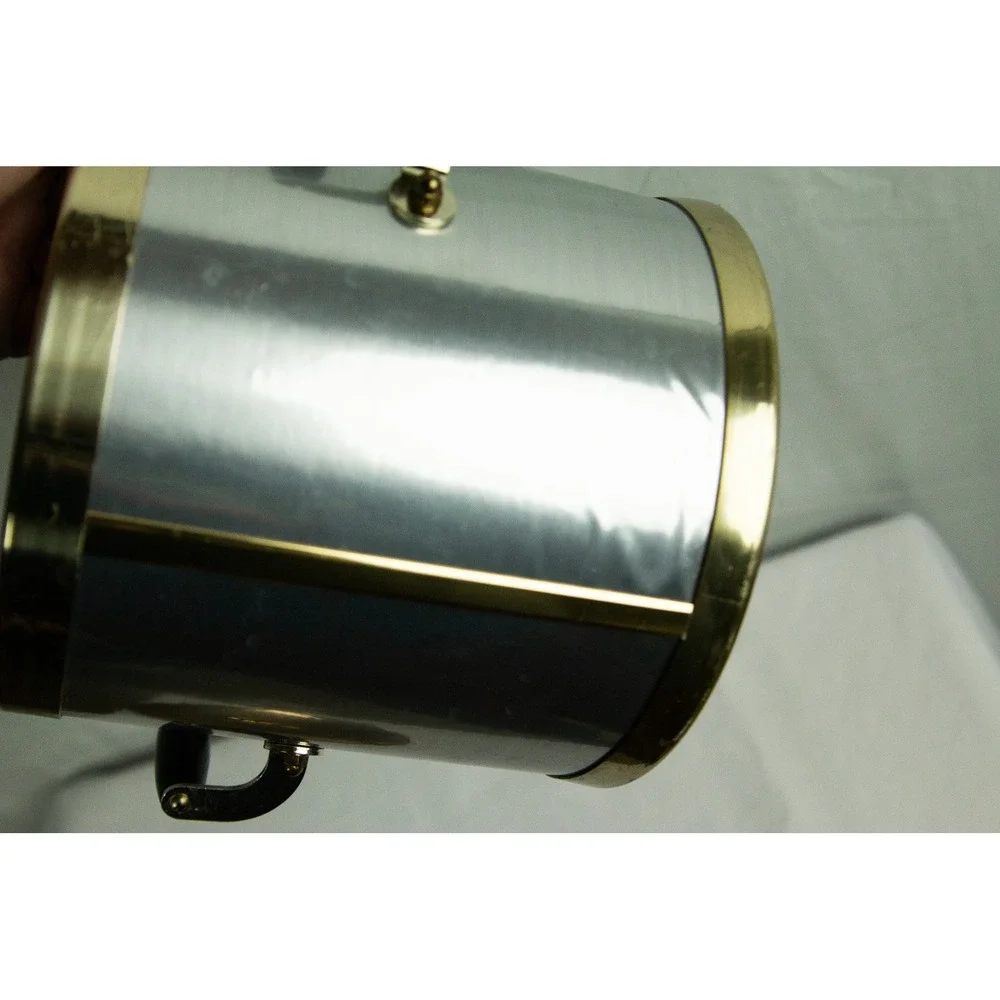 Vintage Kraftware NYC Schweppes Insulated Ice Bucket Aluminum Gold Tone Barware